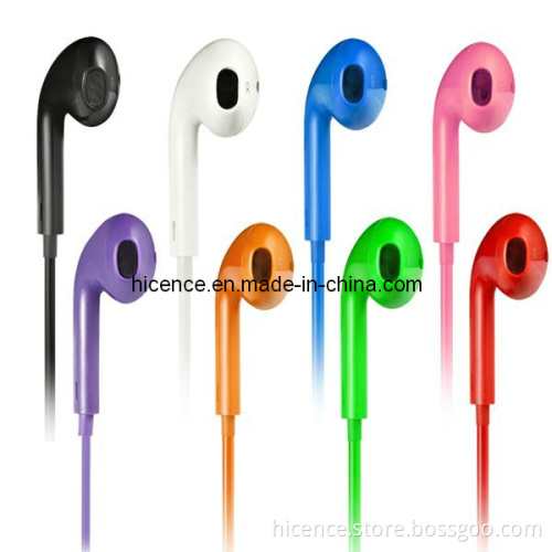Colorful Earphone for iPhone 6 with Mic and Volume Control Headphone